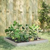vidaXL Jardinière surélevée 100x100x18,5 cm acier inoxydable
