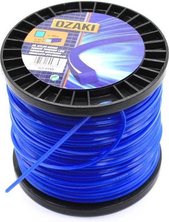 Ozaki Maaidraad 2.4 mm vierkant Nylon 90m