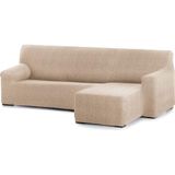 ECOMMERC3 Chaise long, korte mouw rechts, zeer elastisch, dagelijkse bescherming en pasvorm, bankovertrek chaise long, beige, ademend en economisch