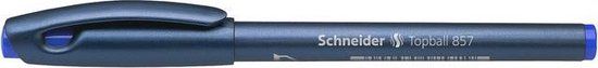 Schneider Schrijfwaren Schneider Topball 857 Rollerball Pen Blauw 0.6mm Fijn 10 Stuks