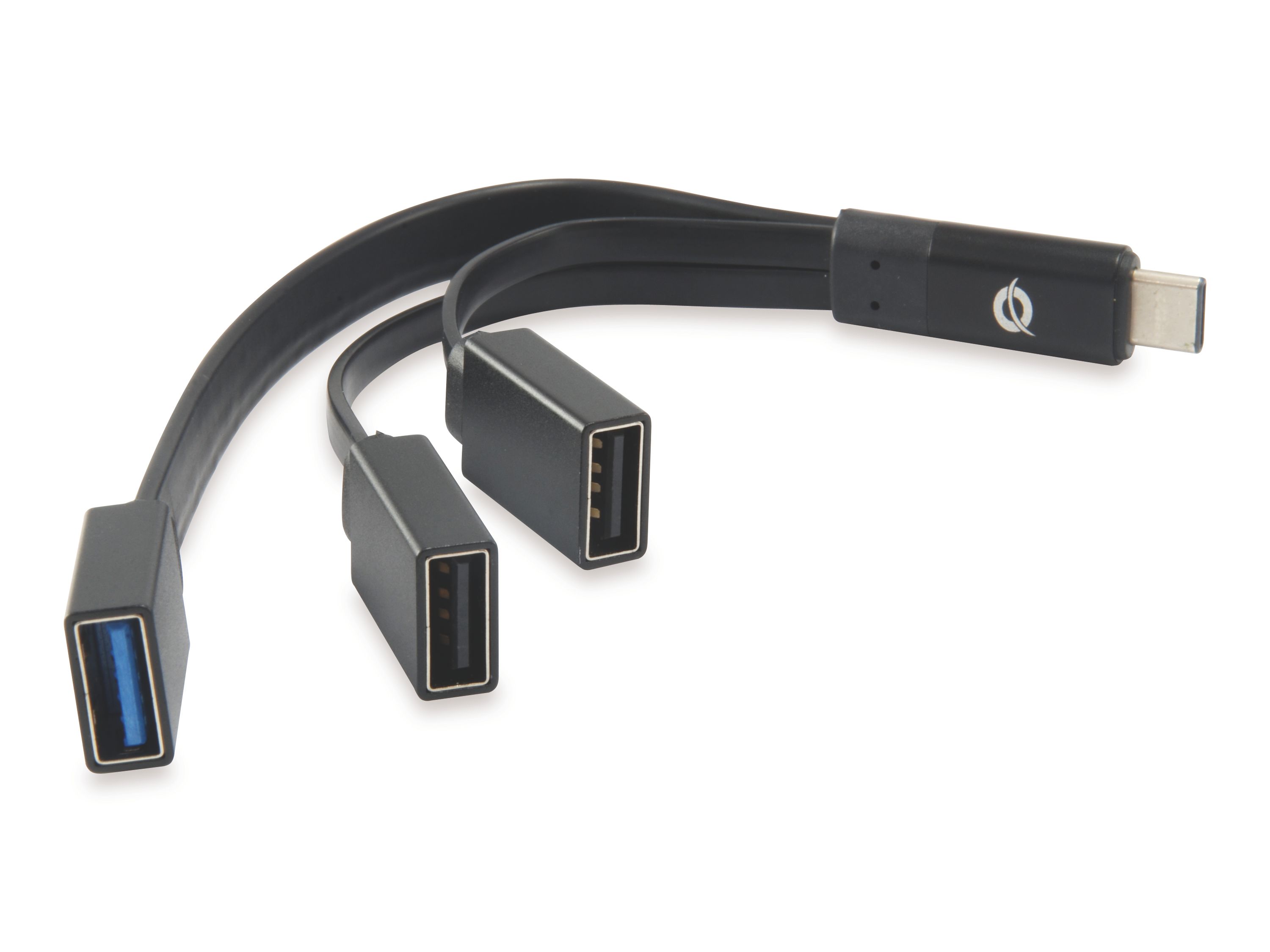 Conceptronic HUBBIES01B - USB 2.0 Hub - 3 poorten - Zwart