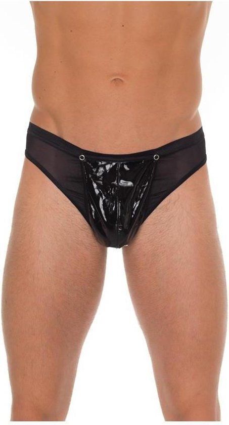 Amorable - Erotische Lakleren Herenstring - Zwart - One Size