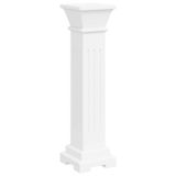 vidaXL Plantenstandaard Klassieke Zuil MDF Wit