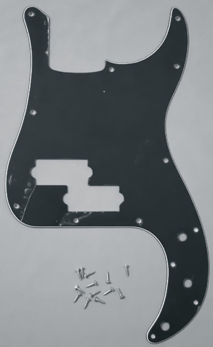 Fender P bas zwart 3-Ply Fender Pickguard