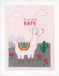 Vervaco PN-0178408 Lama borduurpakket tellpatroon, katoen, meerkleurig, ca. 18 x 24 cm.