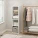 Furinno Kubieke open rug multifunctionele kleding en kast opslag organizer plank, 4-kubus, wit