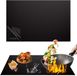 Mapille tapis de protection pour plaque à induction 52 x 78 cm, tapis d'induction, résistant à la chaleur, tapis isolant thermique, noir