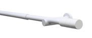 GARDINIA Gordijnroede-set Kreta, cilinder, complete set incl. montagemateriaal, lengte: 120-210 cm, metaal, wit