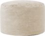 icon - Milano Poef - Ronde Zitzak Hocker - Ribfluweel - Beige
