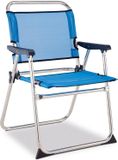 Solenny Aluminium Klapstoel 81x54x58 Cm Blauw