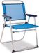 Solenny Aluminium Klapstoel 81x54x58 Cm Blauw