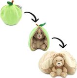 Les Deglingos Les Déglingos Flipetz - 2-in-1 Knuffel - Crocket de Hond / Appel