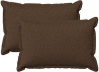 vidaXL - Taie d'oreiller - 2 pièces - Marron - 30 x 50 cm