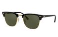 Ray-Ban RB 3016 W 0365 Clubmaster Classic Zonnebril Zwart Goud Groen 51 mm