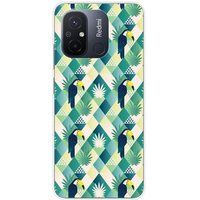 1001 coques Xiaomi Siliconen hoesje compatibel met Xiaomi Redmi 12C, Xiaomi Redmi 11A Toucan diamant