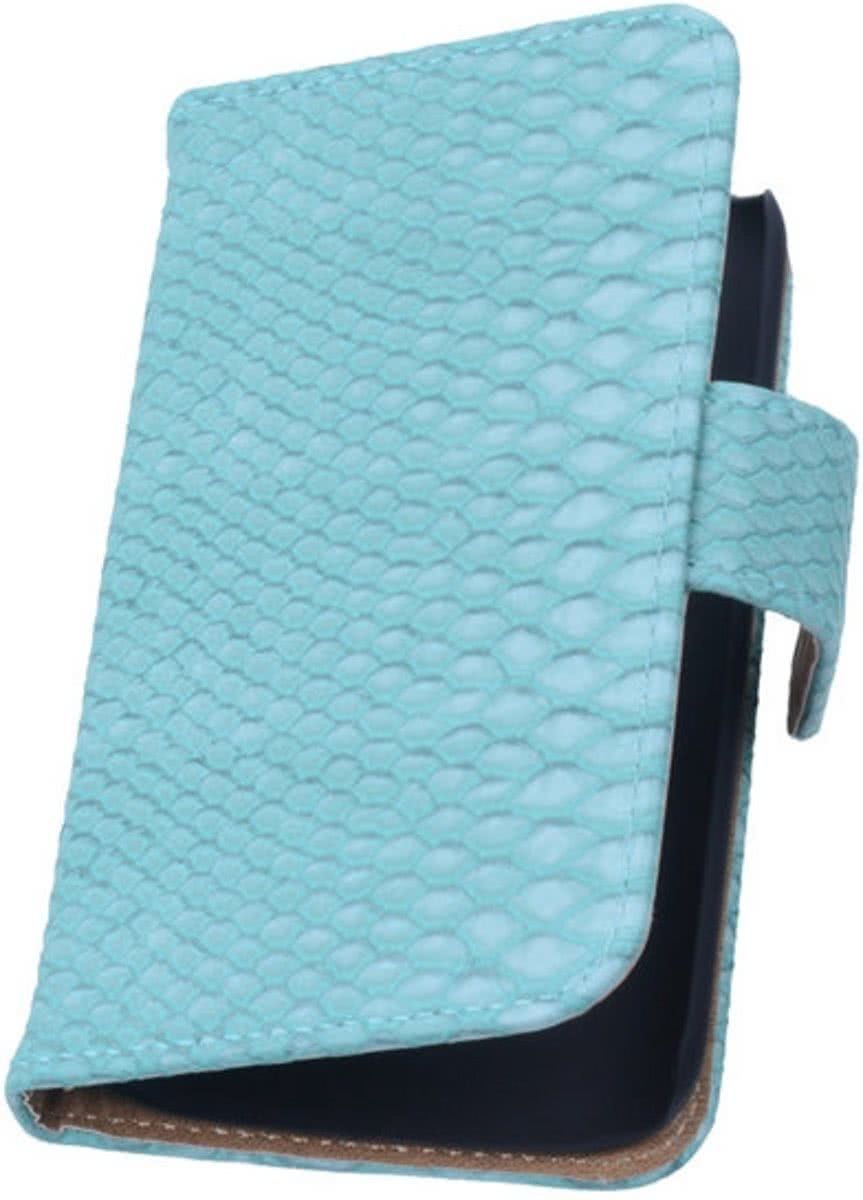 Best Cases Apple iPhone 6/6s - Slang Turquoise Bookstyle Wallet Hoesje