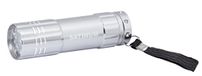 Satinum 893 LED-zaklamp, 9 LED's, aluminium