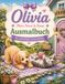 Olivia – Mein Hund und Katze Ausmalbuch: Personalisierter Malspaß mit niedlichen Hunden, Katzen und zauberhaften Gartenmotiven