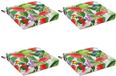 vidaXL - 4-Piece - Zitkussens - SOEST - 4 - st - 100% - Polyester - Meerkleurig