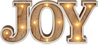 Krist+ Decoratieve figuren Joy Licht Hout (3,7 x 11,5 x 26 cm)