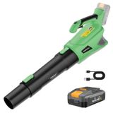 Merkloos Accubladblazer - 20 V - 850 m³/u - 5 snelheden - 4,0 Ah accu