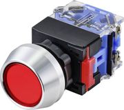 TRU COMPONENTS TC-9428096 LAS0-L-11Z/R Drukschakelaar 250 V 5 A 1x uit/aan Continu IP40 Rood Kunststof 1 stuk(s)