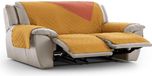 ECOMMERC3 Relaxstoelhoes, gewatteerd, omkeerbaar, mosterdgeel