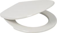 Plieger Economy Toiletbril - Universele vorm WC Bril - Thermoplast - Wit - Met Deksel - RVS bevestiging