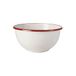 Ibili Schaal, 20 x 11,5 cm, staal, wit/rood