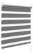 Rouleau double - Convient pour fenêtres et portes - Translucide - Peut être fixé sans perçage - 85 x 120 cm - Gris foncé