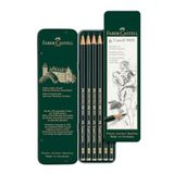 FABER-CASTELL Potloodset Castell 9000, 6-delig in metalen etui