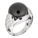 Orphelia ZR-3619/58 - Ring - Zilver 925 - Zirkonia - Zwart/Wit