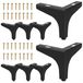 Omgoods - Set de 8 pieds de meuble modernes en métal pour rénovation