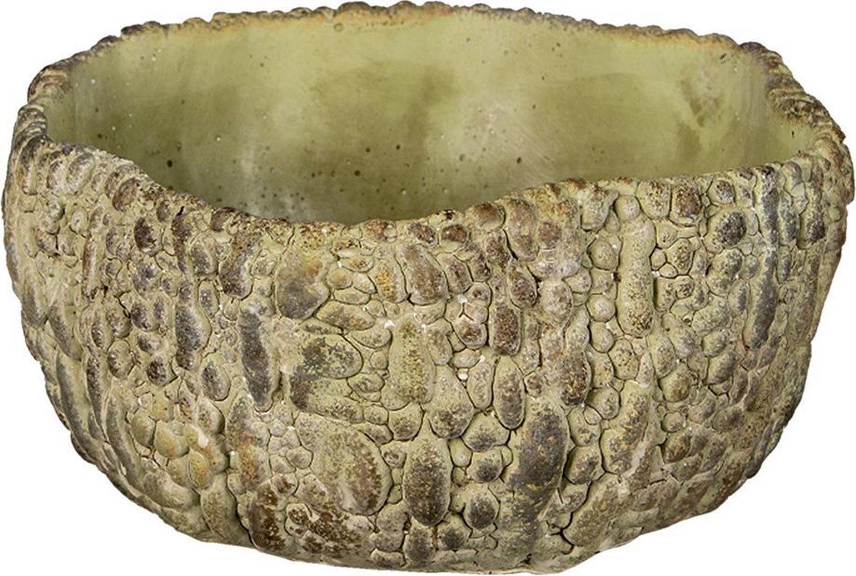 Clayre & Eef Bloempot 22x21x11 cm Groen | Plantenpot | 8717459781405