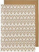 Meyco Meyco baby ledikantlaken Ikat/Uni 100x150 cm - set van 2 Sand/Toffee