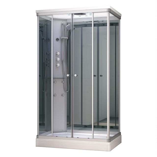 Maxaro Complete Douchecabine 140x90cm Spiegelglas Modera Watermassage LED Verlichting
