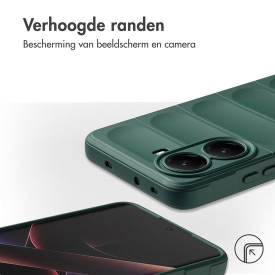 imoshion EasyGrip Backcover - Geschikt voor Xiaomi Poco X7 Pro - Donkergroen