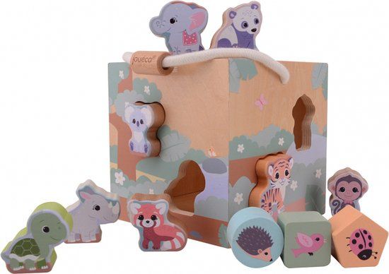 Jouéco Vormenstoof The Wildies Family Junior - Hout - 12-delig