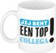 Bellatio Decorations Cadeau koffie/thee mok voor collega - blauw - 300 ml