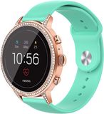 Strap-it Fossil Strap-it Fossil Gen 5e - 42mm sport band - aqua