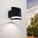 Ledvion Elara Solar LED Wandlamp Zwart 3000K IP54