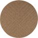 Tapis d'extérieur aspect jute beige 160x160 cm rond