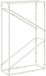 vidaXL - Brandhoutrek - 60x25x100 cm - Koudgewalst Staal - Wit