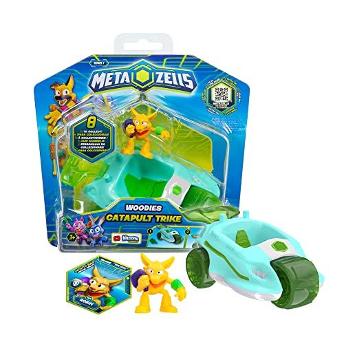 METAZELLS Imc toys METAZELLS Catapult-trike blauw + figuur Robbin karakter S1 + 1 kaart