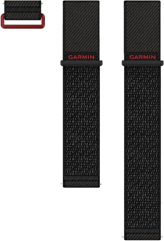 Garmin Nylon bandje - Zwart - 24 mm