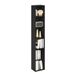 Furinno Luder Boekenkast, 6-laags open plank, zwart hout