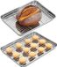 PromoHome RVS Paneerset met Koelrek - 2-delige Ovenschalen voor Paneren en Bakken