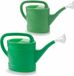 2x stuks arrosoirs en plastique pour jardin 6 et 9 litres vert