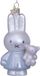 Vondels Bol Ornament glass Nijntje/Miffy baby blue w/bear H11cm w/box