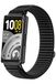 Strap-it Nylon 'Wave' bandje geschikt voor Huawei Band 11 / Huawei Band 11 Pro (Zwart)